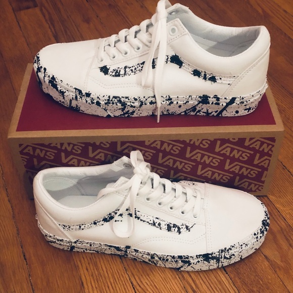 Hand painted custom vans size 8 splatter - Picture 5 of 7